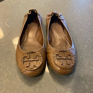 Tory Burch leather croc Reva
